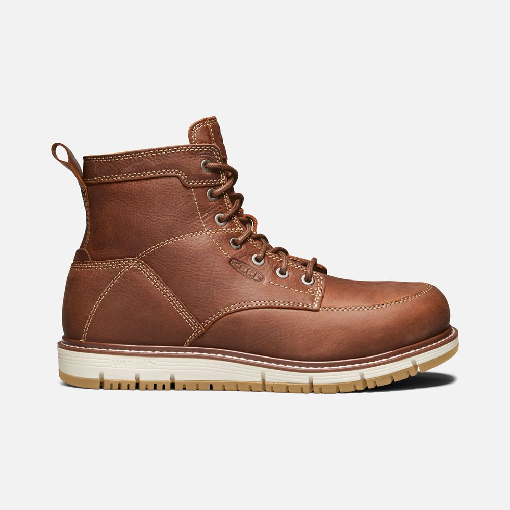 Botte de Travail Keen Homme Marron | San Jose 6" (Aluminum Toe) | MXVYO-9017